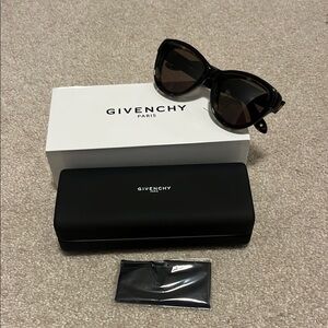 Givenchy Black Sunglasses New w tags! New w case/cloth/box! Unisex